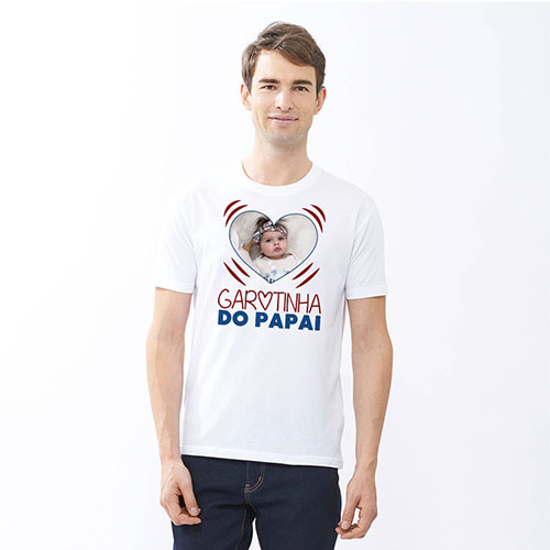 Camiseta Básica 100% Algodão Personalizada