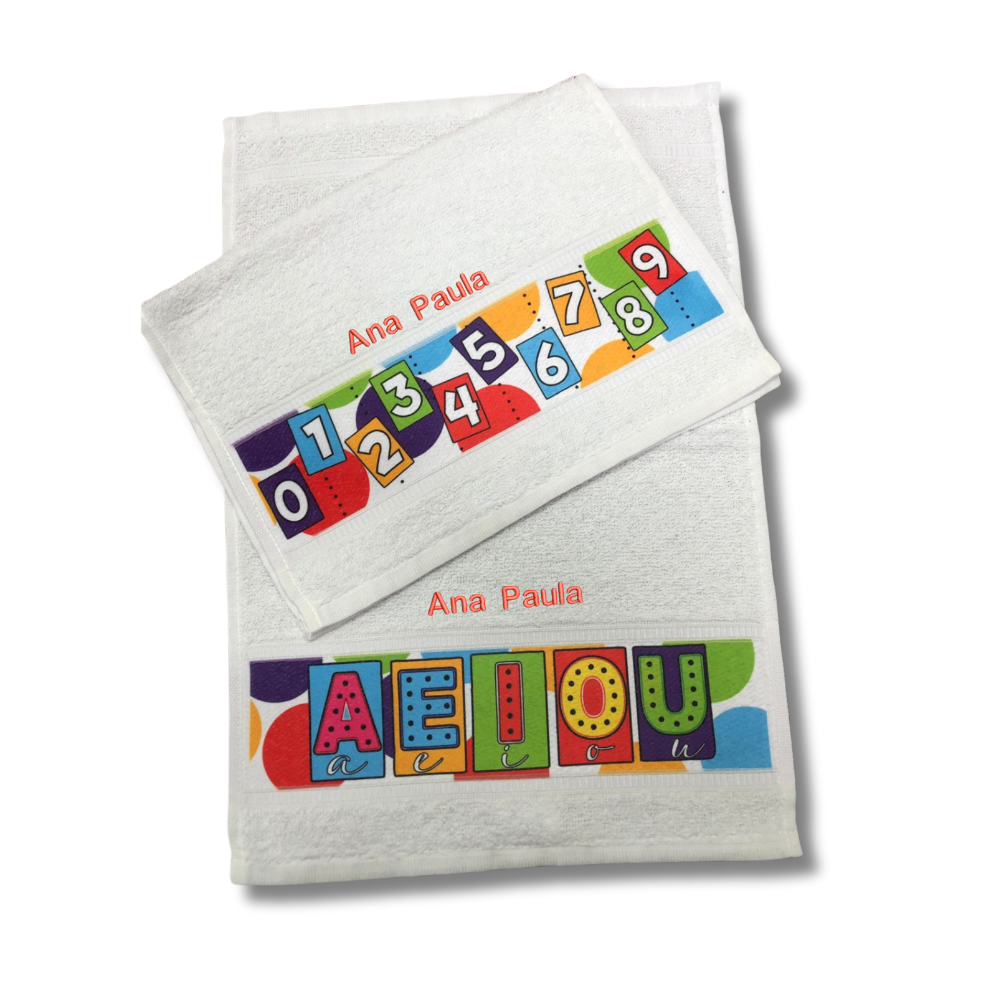 Toalha de mão com barra Personalizada