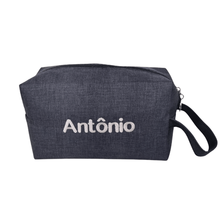 Nécessaire nylon retangular personalizada